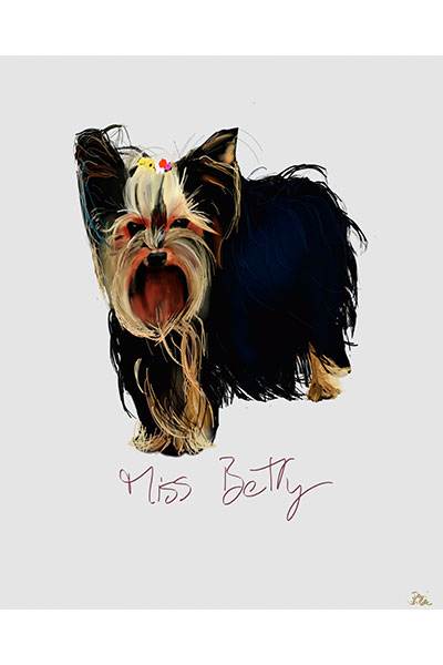 Retrato perro miss Betty