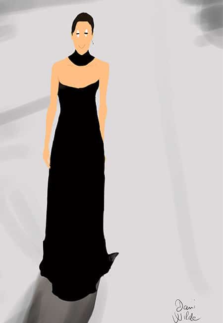 ilustración de moda Dior 2022