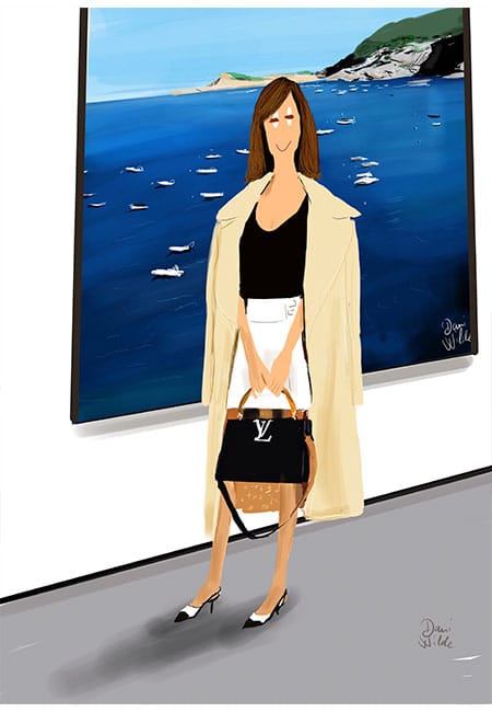 Ilustración de moda Louis Vuitton 2022